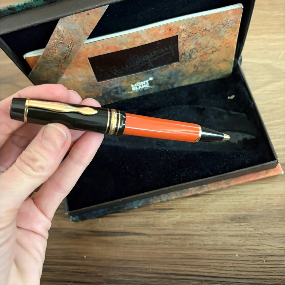 Montblanc Meisterstück Hemingway Limited Edition Pen - Orange and Black